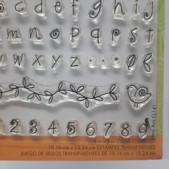 Hero Arts CL141 Clear Stamps, Fanciful Swirl Alphabet - Picture 4 of 7